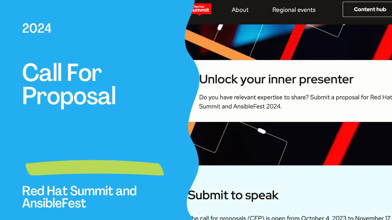 Red Hat Summit and AnsibleFest 2024 Call For Proposals Ansible Pilot